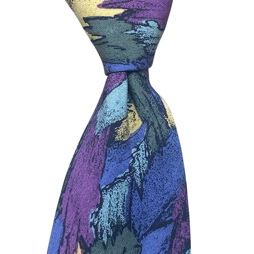 New Vintage J. Garcia‎ Silk Tie Abstract Men Multicolor USA Art Deadhead